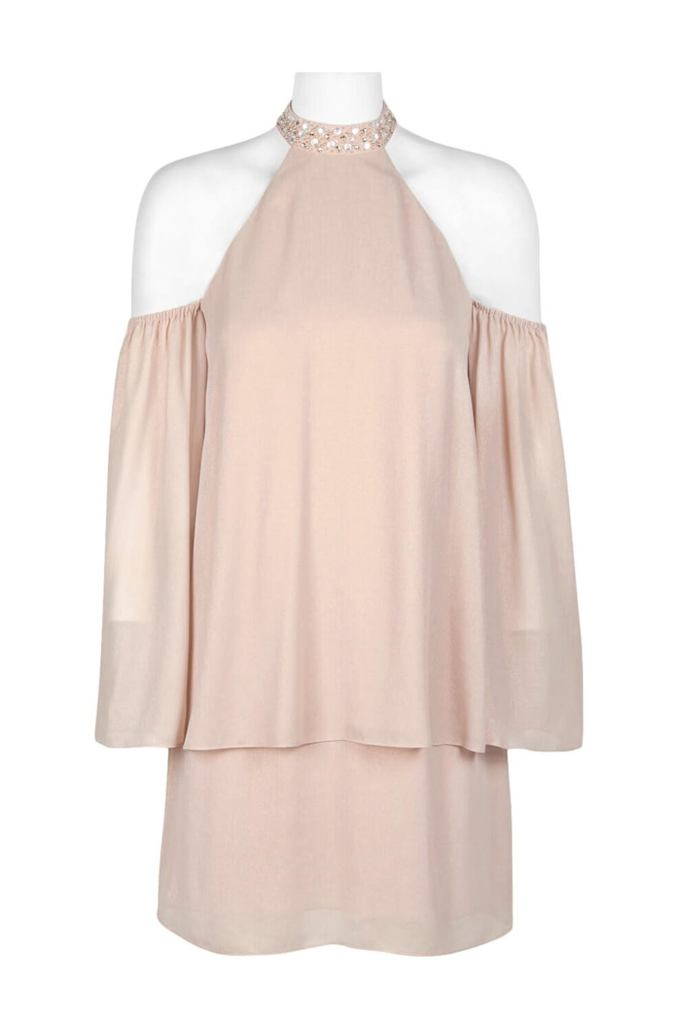 Cotton English Embroidery Shoulder Dress Paula
